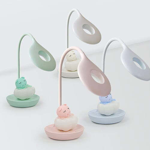 Bright Sun Led Παιδικό Φωτιστικό Γραφείου Bright Sun Honey Piggy Πράσινο