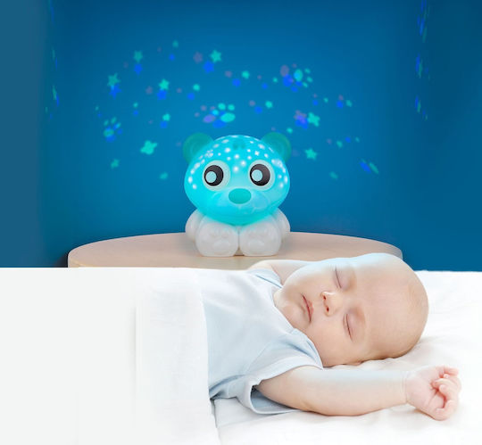 Playgro Lampă de proiecție pentru copii Goodnight Bear cu Proiecție de Desene Verde