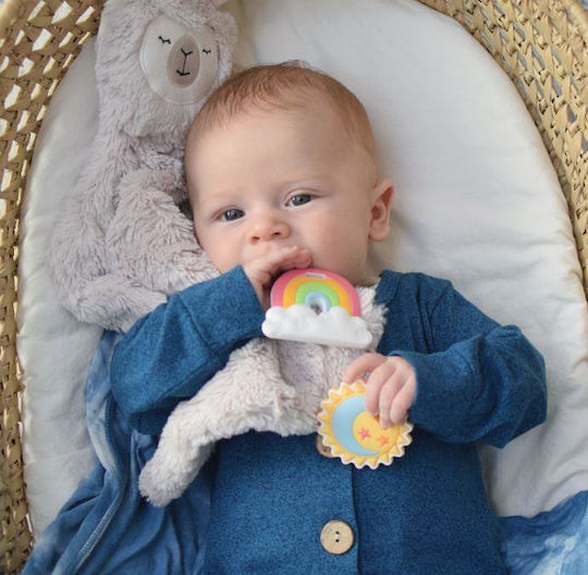 Baby to Love Mini Sweets Μασητικός Κρίκος Οδοντοφυΐας από Σιλικόνη για 3 m+ Καφέ 2τμχ
