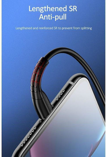 Usams Regular USB to Lightning Cable Μαύρο 1m (U35)