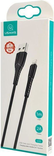 Usams Regular USB to Lightning Cable Μαύρο 1m (U35)