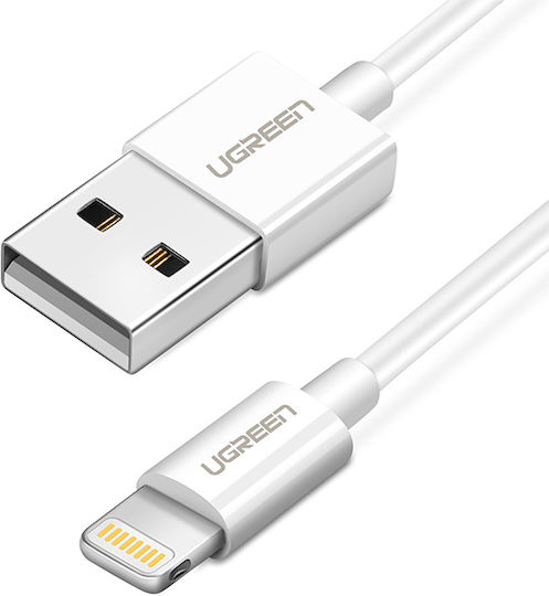 Ugreen Regular USB to Lightning Cable Λευκό 2m (20730)
