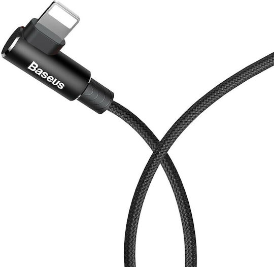 Baseus MVP Angle (90°) / Braided USB to Lightning Cable Μαύρο 1m (CALMVP-01)