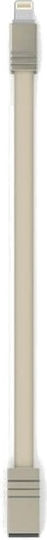 WK BLAZE Flach USB-A zu Lightning Kabel Gold 1m (WDC-006)