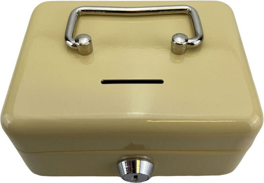 Mr Mondial Cash Box with Lock Green 2173.A-BEIGE