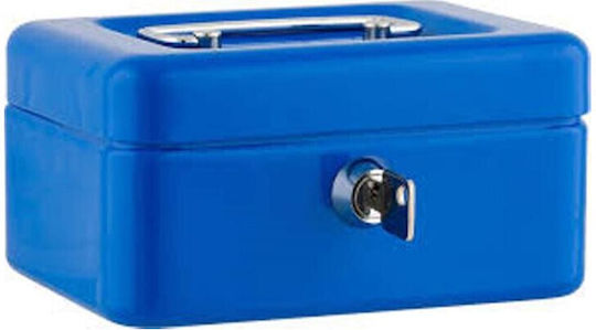 Kassenschrank mit Schloss 8906-K Blau
