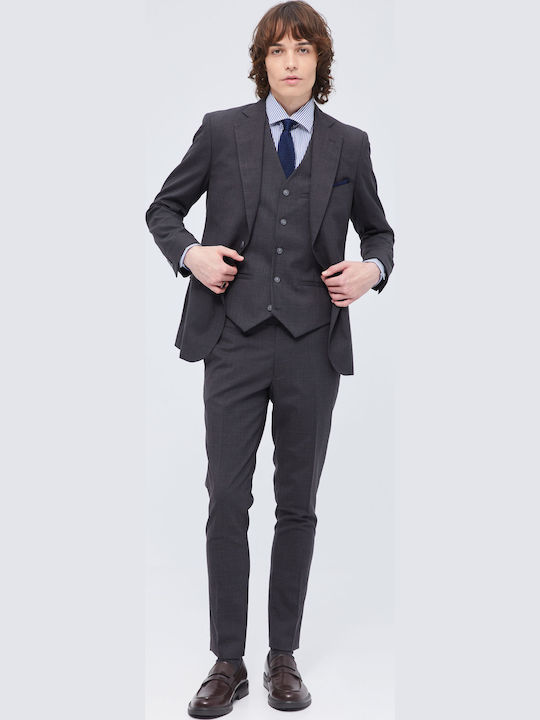Men's Vest Slim Fit Gray