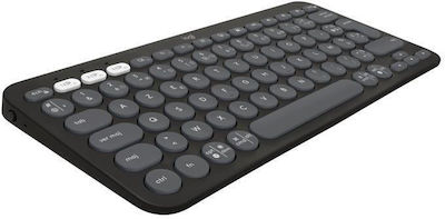 Logitech Pebble Keys 2 K380s Fără fir Bluetooth Doar tastatura Engleză US Gri