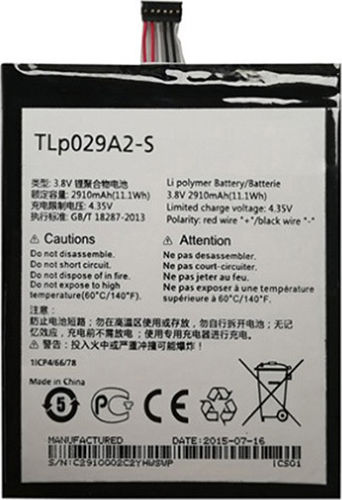Alcatel TLP029A2-S Compatible Replacement Battery 2910mAh for