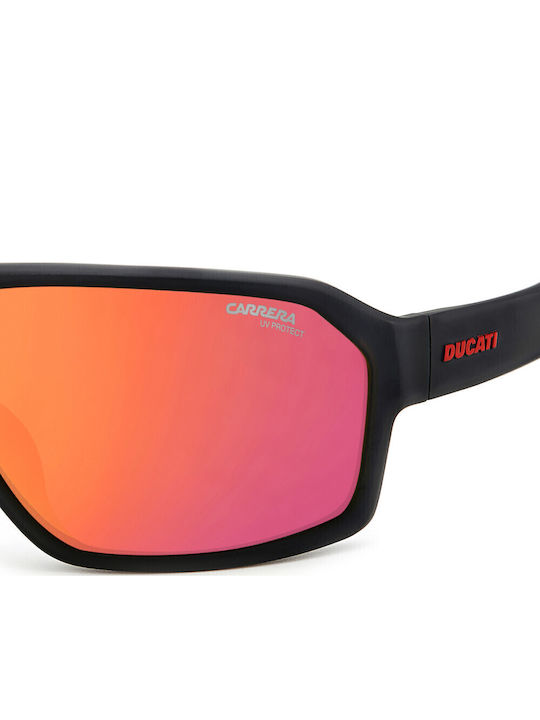 Carrera Men's Sunglasses with Black Horn-Rimmed Frame and Grey Gradient Mirror Lens 020/S OIT/UZ