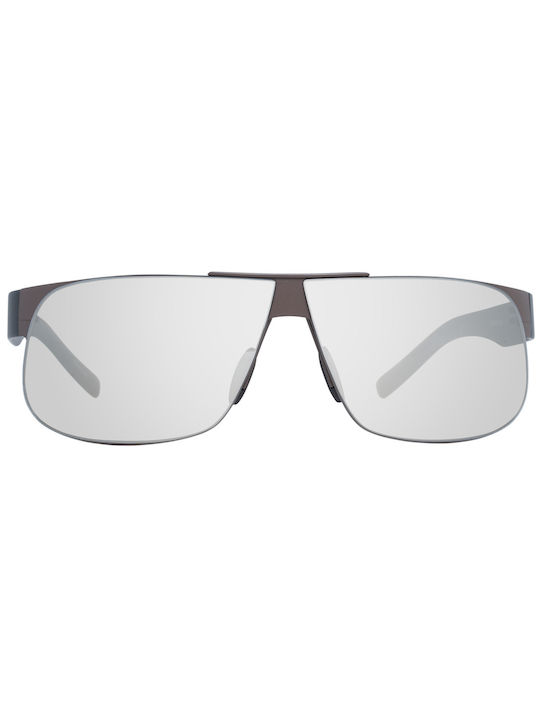 Porsche Design Men's Sunglasses with Brown Metal Frame and Gray Lens P8535 B