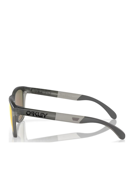 Oakley Frogskins Range Unisex Sunglasses with Gray Plastic Frame and Orange Lens OO9284-01