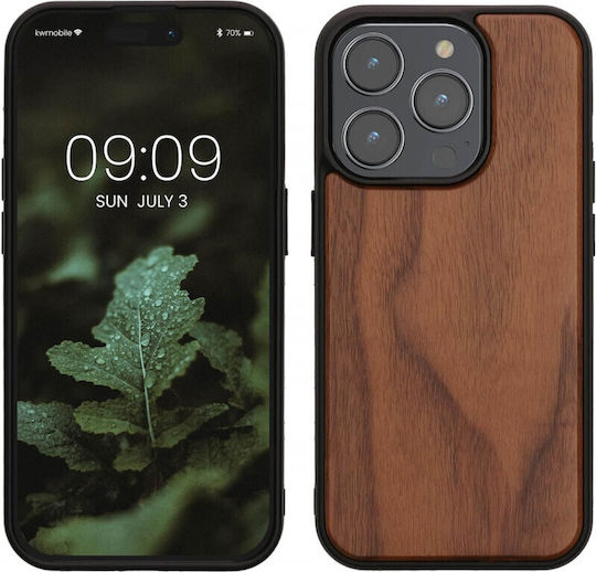 KWmobile Natural Back Cover Wooden Brown (iPhone 15 Pro)