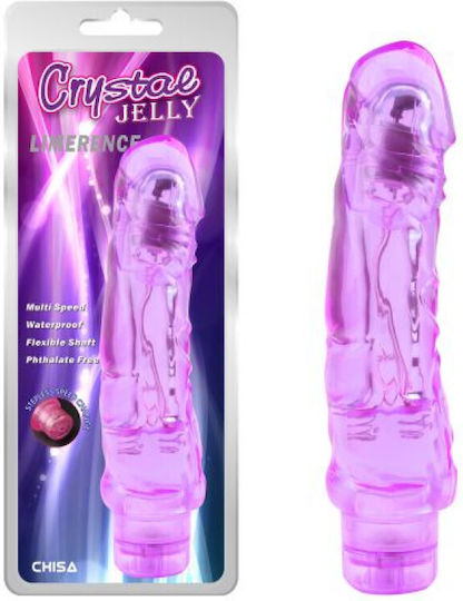 Chisa Novelties Crystal Jelly Limerence Ρεαλιστικός Δονητής 21.5cm Purple