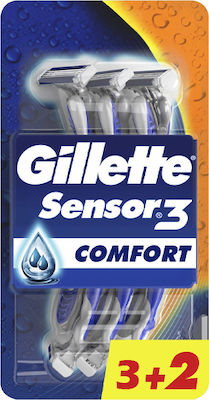 Gillette Sensor 3 Comfort Champions League Disposable Razors 5pcs