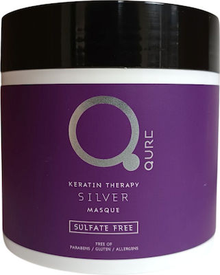 Qure Qure Keratin Silver Masque Haarmaske für Farbschutz 500ml