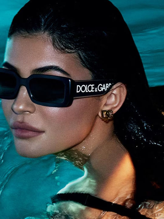 Dolce & Gabbana Γυναικεία Γυαλιά Ηλίου με Μαύρο Κοκκάλινο Σκελετό και Γκρι Φακό DG6187 501/87