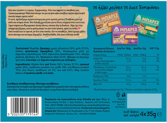 Healthy Habits Müsliriegel Mit Erdnussbutter 4x35gr