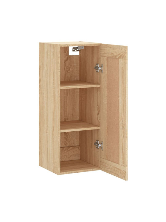 Wall Living Room Cabinet made of Particle Board Sonoma Oak 34.5x34x90cm
