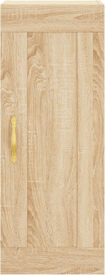 Hängeschrank für Wohnzimmer aus Spanplatte Sonoma-Eiche 34,5x34x90 cm