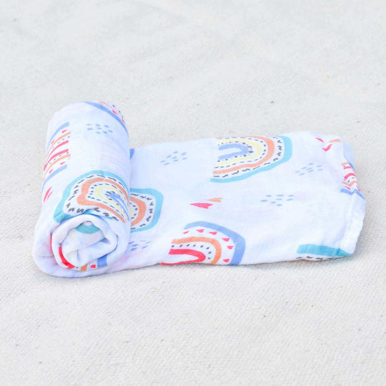 Queen Mother Muslin Changing Pad Green 110x120cm.