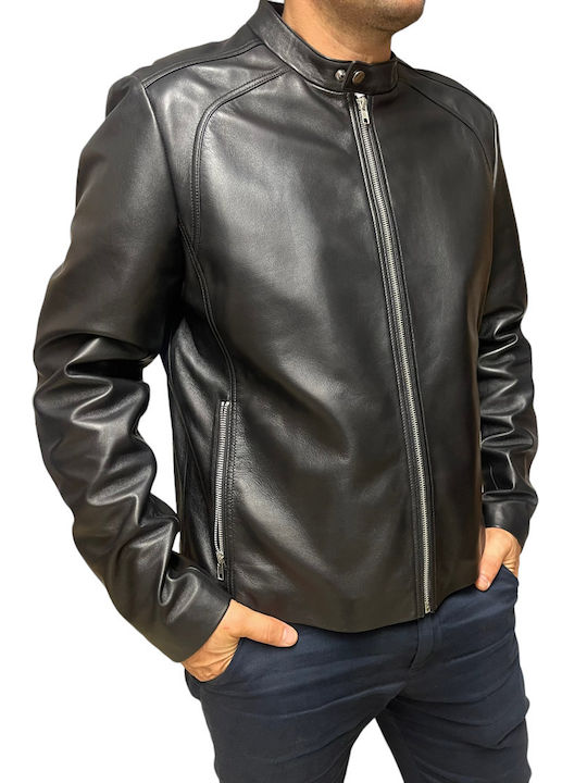 Leather Jacket Biker Black