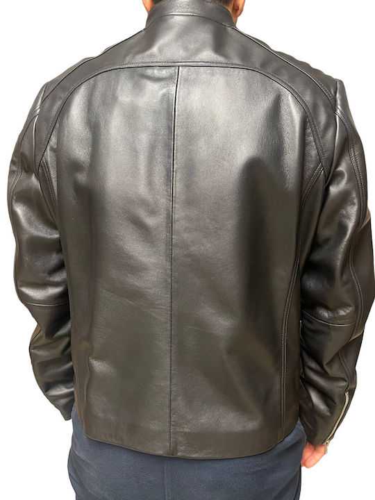 Leather Jacket Biker Black