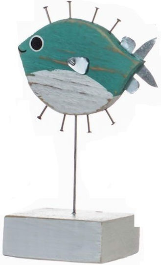 Synchronia Decorative Fish made of Wood 12x4x12cm 1pcs