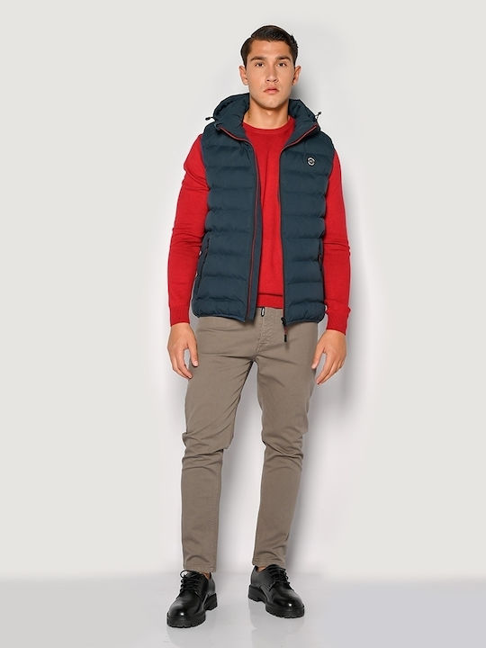 Sleeveless Jacket Puffer Petrol