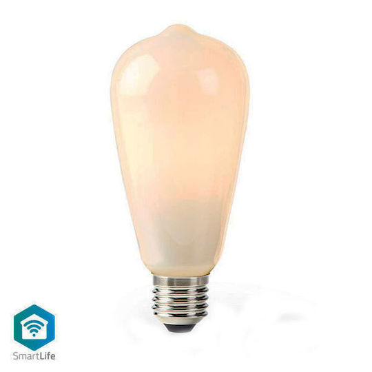 Nedis Bec Smart LED 5W pentru Dulie E27 și Formă ST64 alb cald 500lm Reglabil în intensitate
