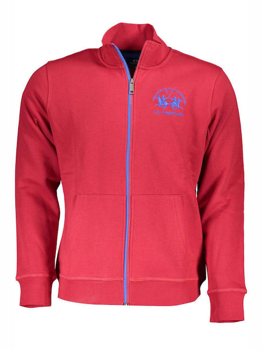 La Martina Herren Sweatshirt Jacke Rot