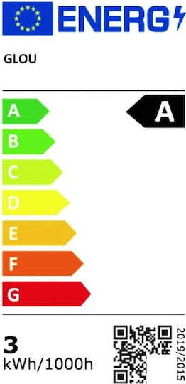 Glou LedArt Λάμπα LED 2.2W για Ντουί E27 και Σχήμα A60 Φυσικό Λευκό