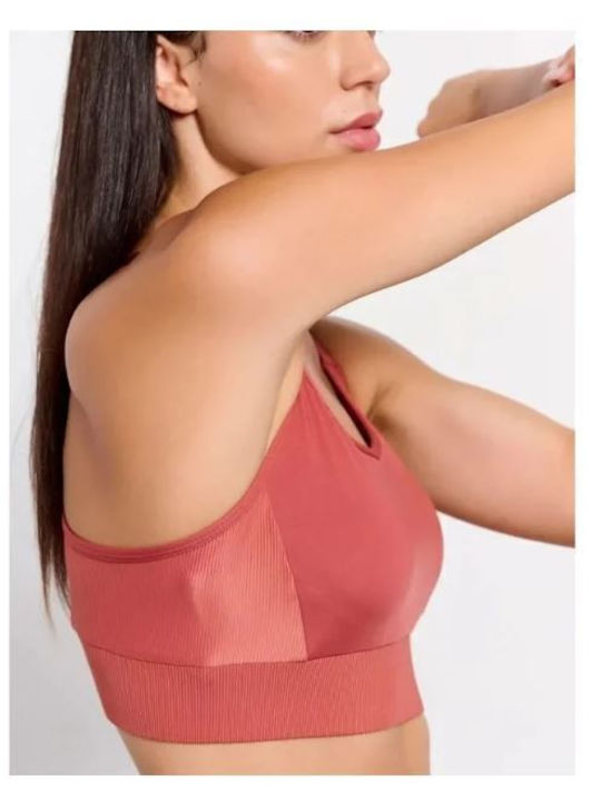 Women's Sports Bra without Padding Brown