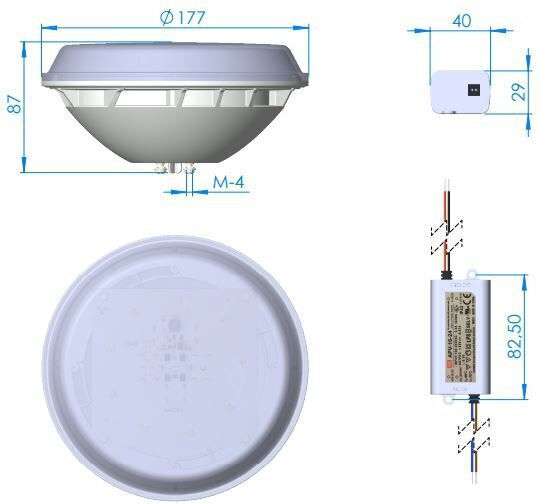 Astral Pool LumiPlus Pool Lamp 16W for Socket G53
