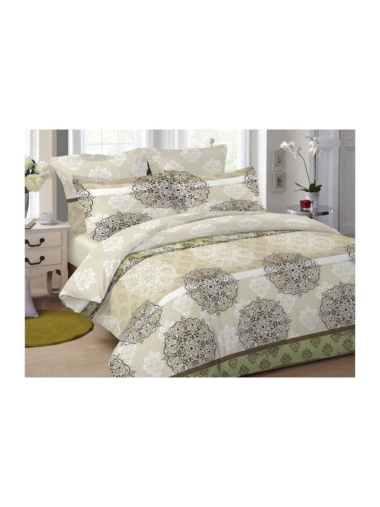 Le Blanc Sheet Sets Queen 220x240cm. Roma Brown 4pcs