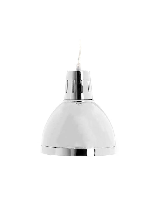 Artekko Hades Pendant Light Silver Bell with Socket E27 23x23x27cm