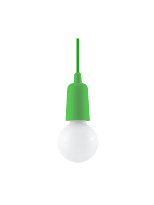 Sollux Diego 1 Pendant Light Green with Socket E27 13x13cm