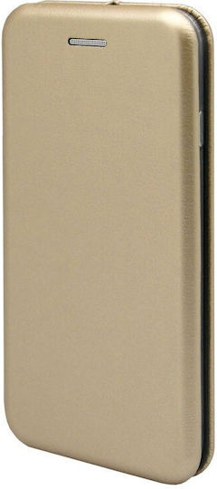 iNOS Curved M-Folio Buchen Sie Synthetisches Leder Gold (Redmi 9T)