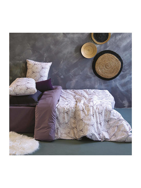 SB Home Bettwäsche-Set Einzel 170x260cm. Ester Lilac 3Stück