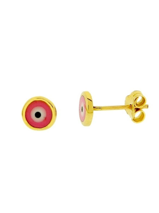 Xrisokosmima Kids Earrings Studs made of Gold 14K