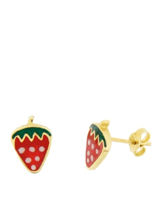 Xrisokosmima Детски Обеци Studs от Злато 14K