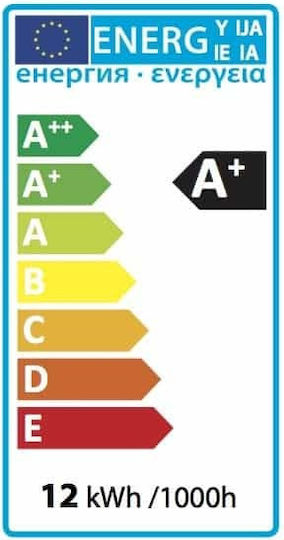 Glou LedArt Λάμπα LED 12W για Ντουί E27 και Σχήμα A60 Θερμό Λευκό Dimmable