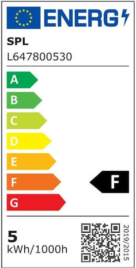 123led Λάμπα LED 5W 78mm για Ντουί R7S Θερμό Λευκό 490lm