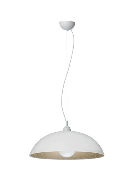 ArkoLight Pendant Light White Bell with Socket E27 40x41cm