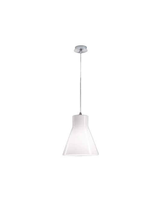 Fabas Luce Diana Hängelampe Weiß mit Fassung E27
