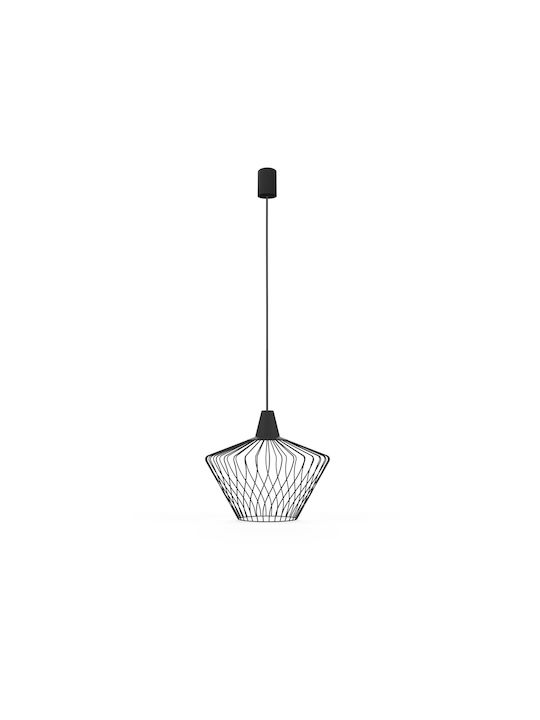 Nowodvorski Pendant Light Black Grid with Socket E27 38x130cm