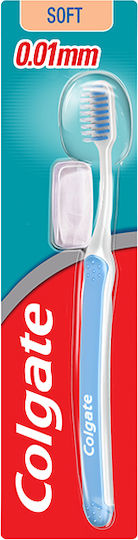 Colgate Slim Soft Ultra Compact 0.01mm Manual Toothbrush Ultra Soft Blue 1pcs