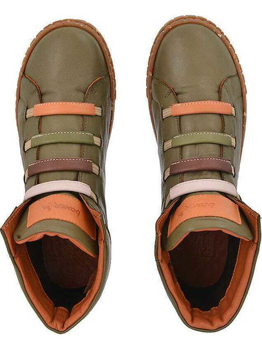Stiefeletten Damen Khaki