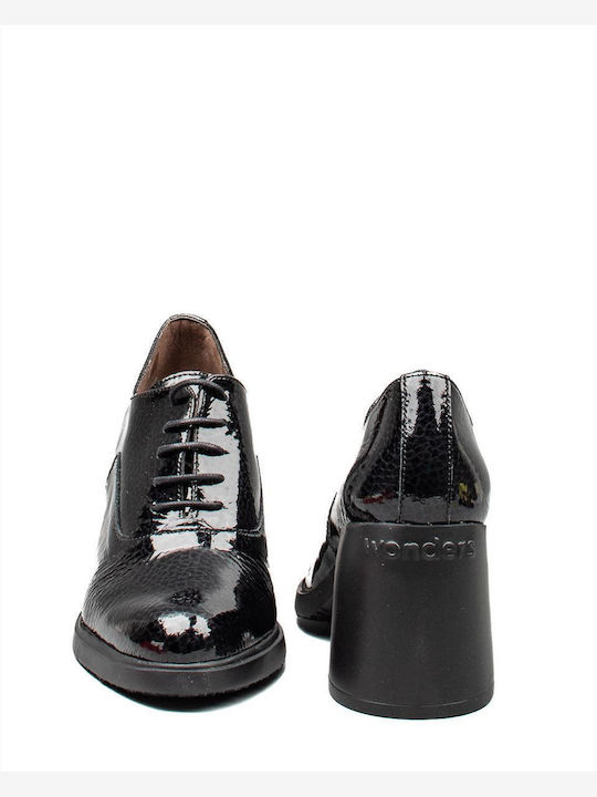 Wonders Botine Oxfords pentru femei Black