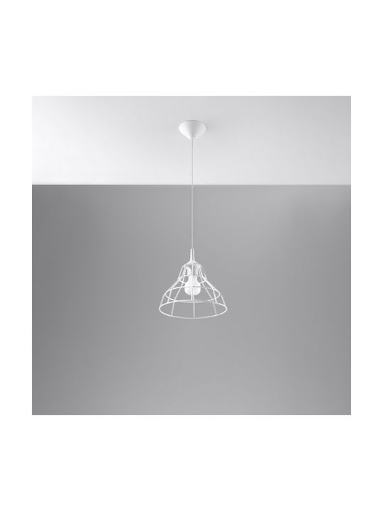 Sollux Anata Pendant Light Suspension Grid for Socket E27 White